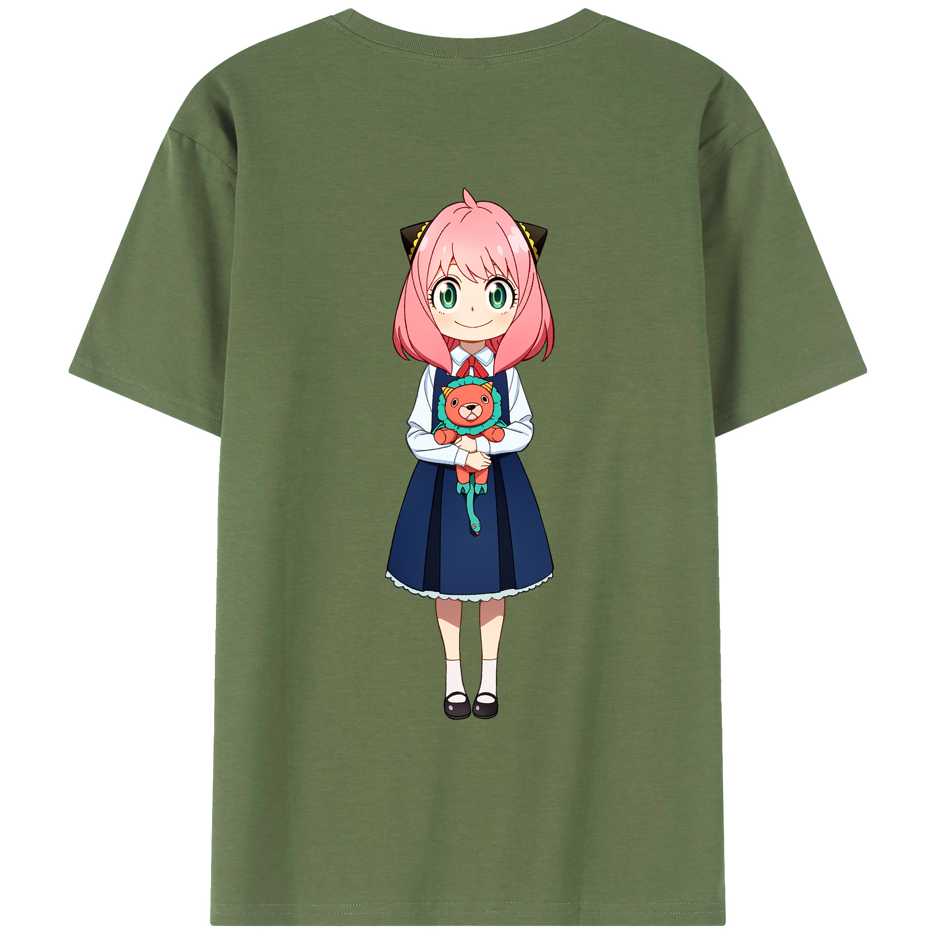 （画像用） SPY×FAMILY间谍家家酒 綿100％ メンズ半袖Tシャツ（バックプリント） 通気性